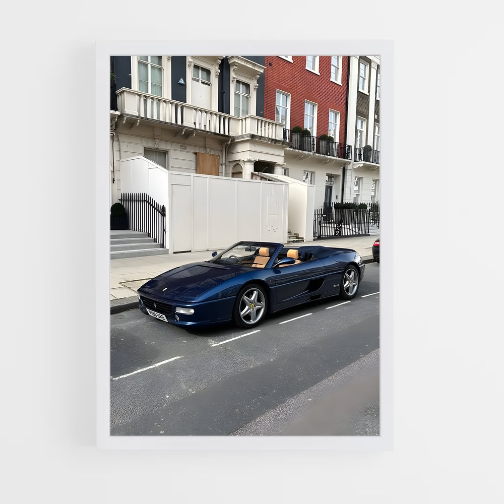 Poster La Belle Bleue – affiche Ferrari (vue 3)